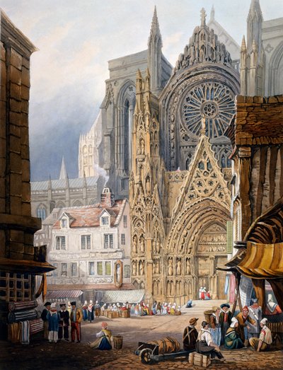 Rouen Cathedral by Samuel Prout